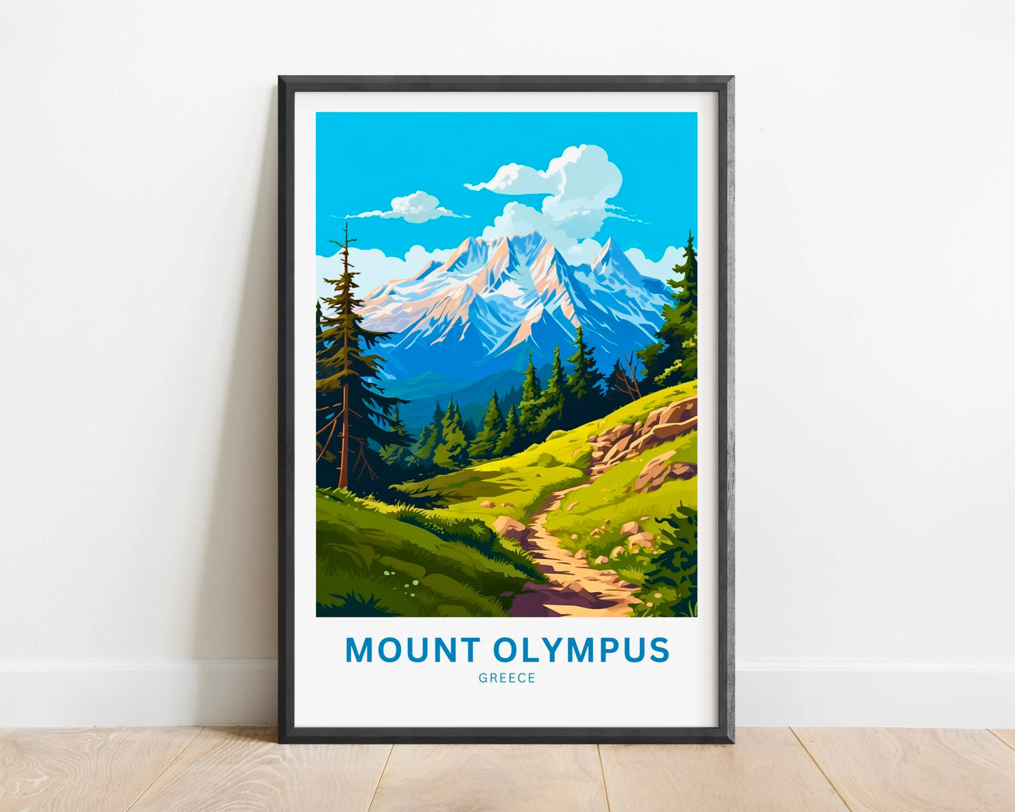 Mount Olympus Travel Poster