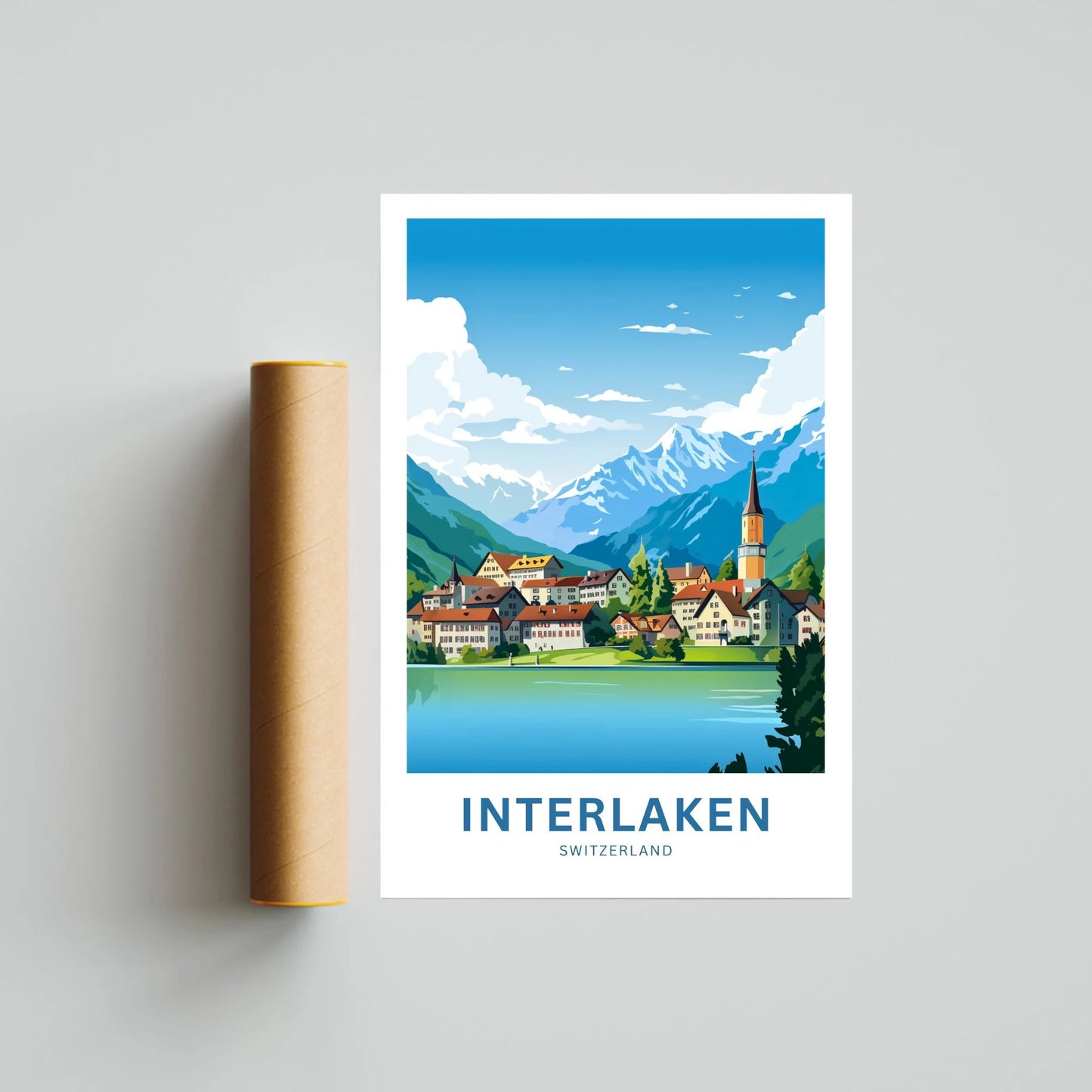 Interlaken Travel Poster