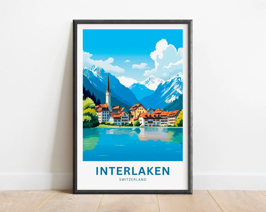 Interlaken Travel Poster