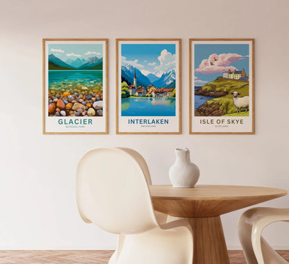 Interlaken Travel Poster