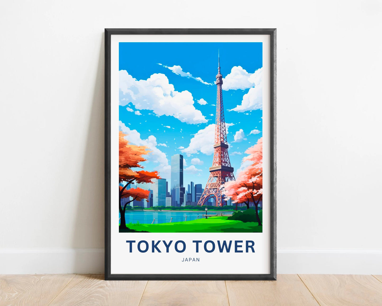 Tokyo Tower Travel Poster