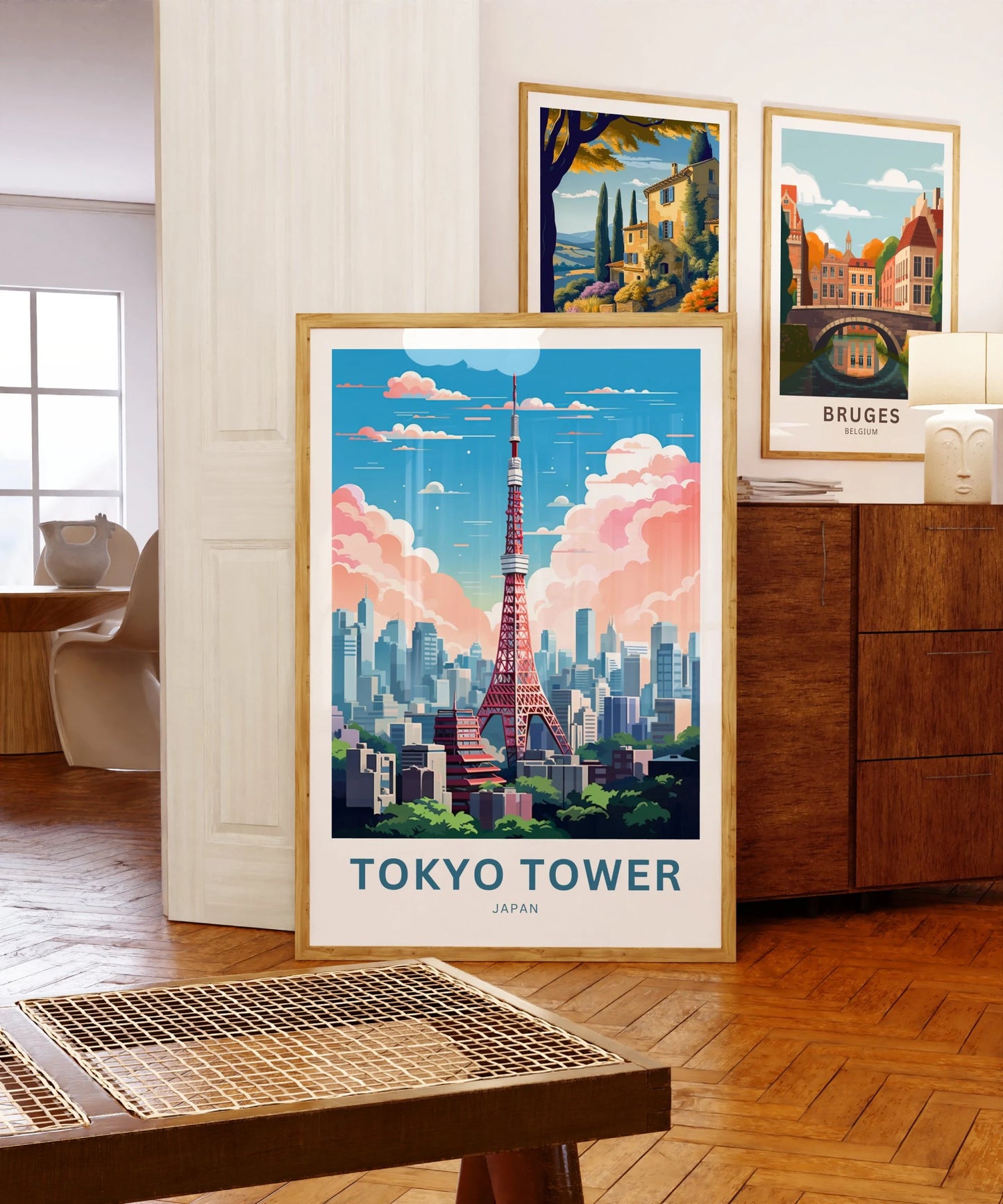 Tokyo Tower Travel Poster