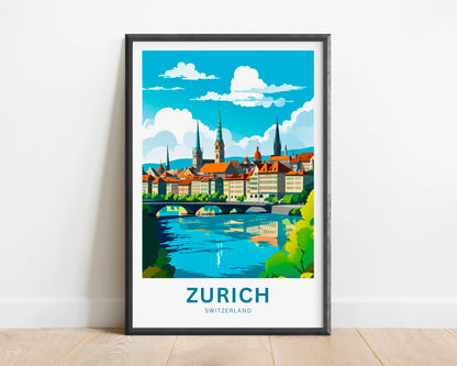 Zurich Travel Poster