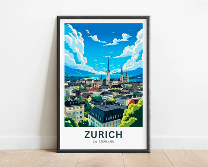 Zurich Travel Poster