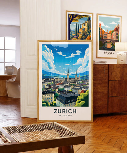 Zurich Travel Poster