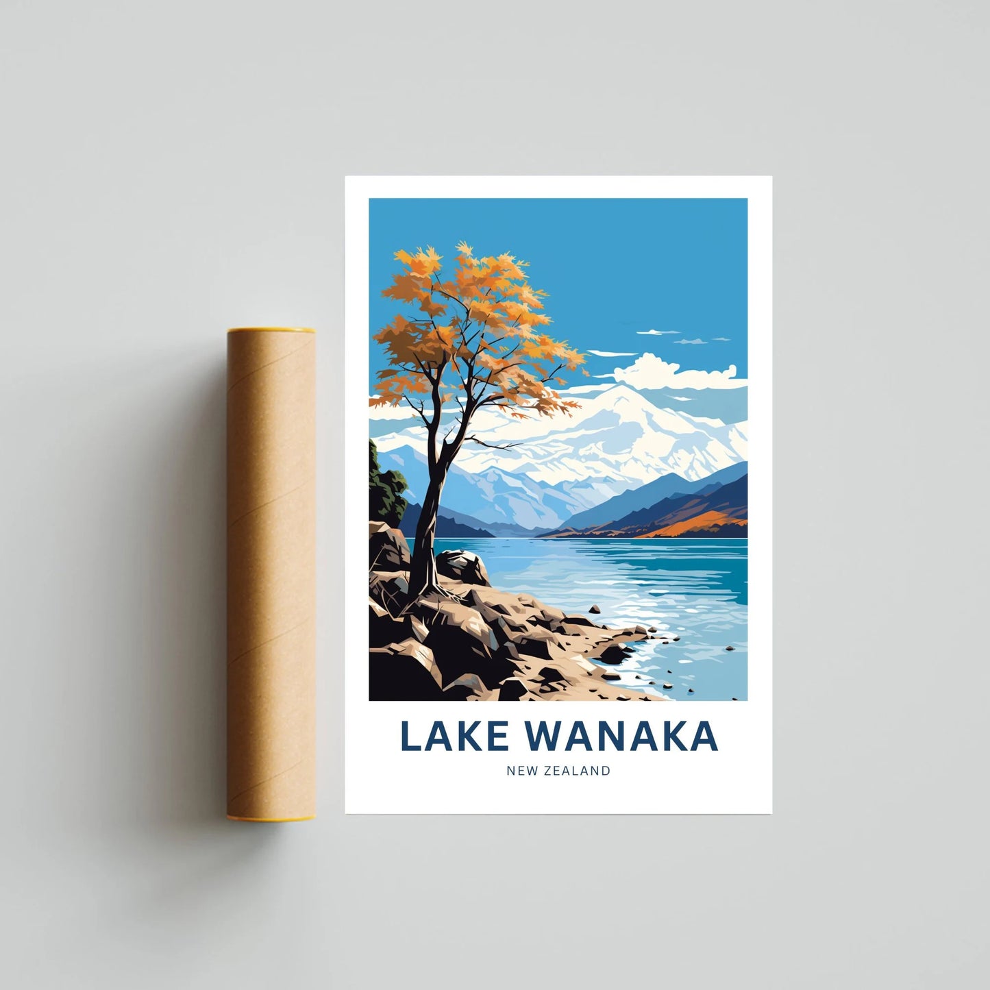 Wanaka Travel Poster