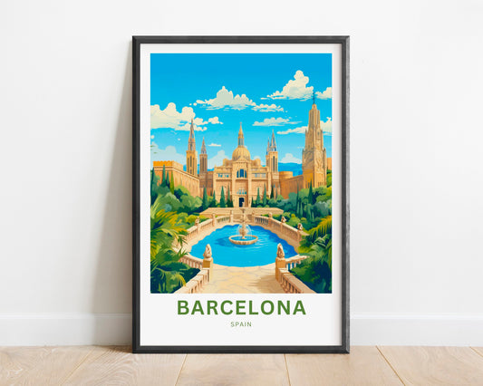 Barcelona Travel Poster