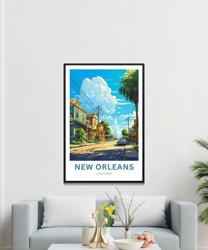 New Orleans Travel Poster