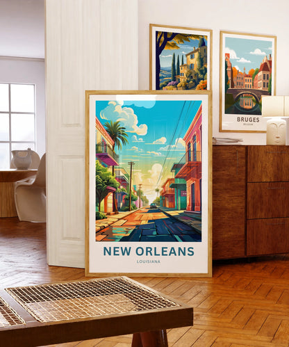 New Orleans Travel Poster