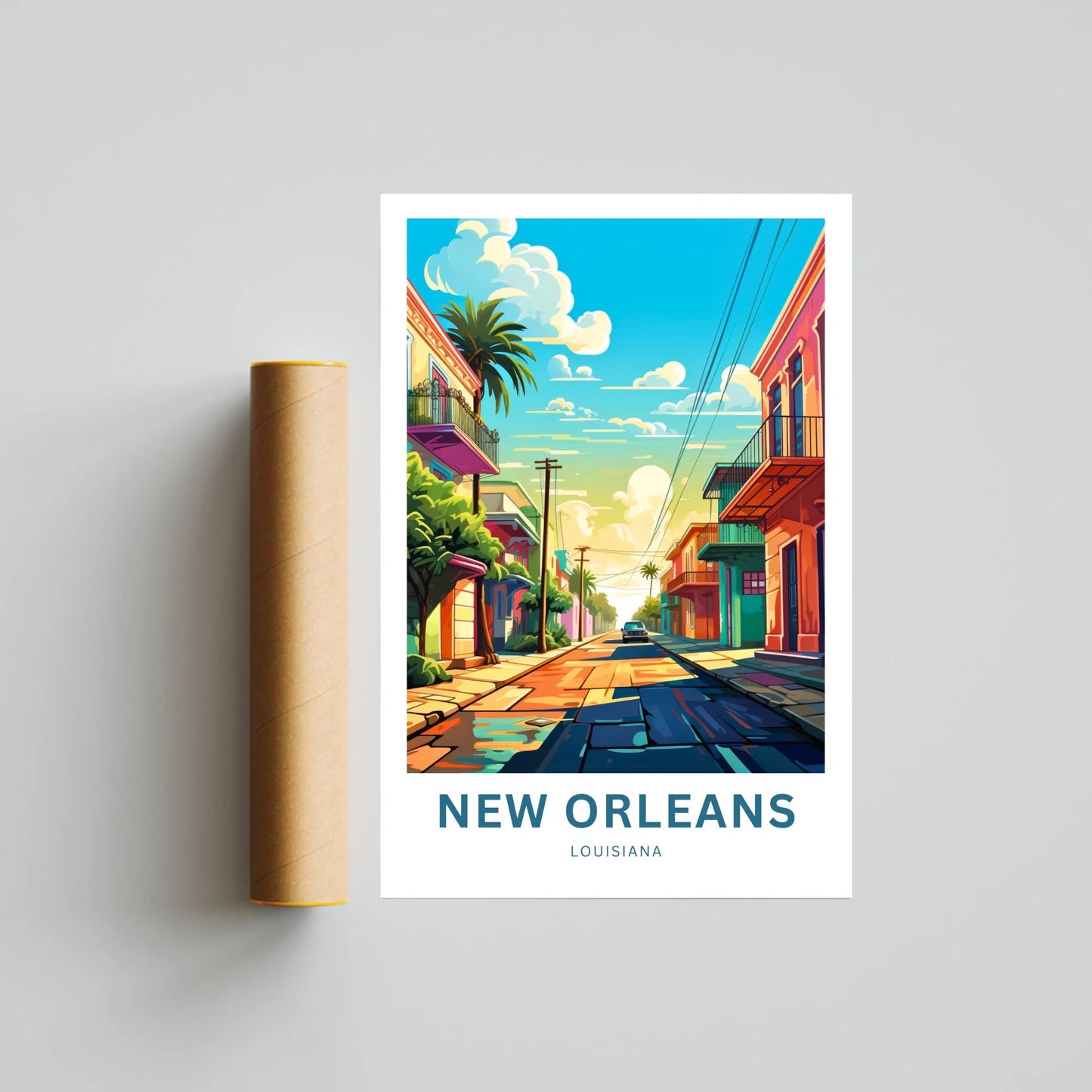 New Orleans Travel Poster