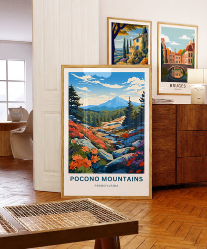 Pocono Mountains Travel Poster