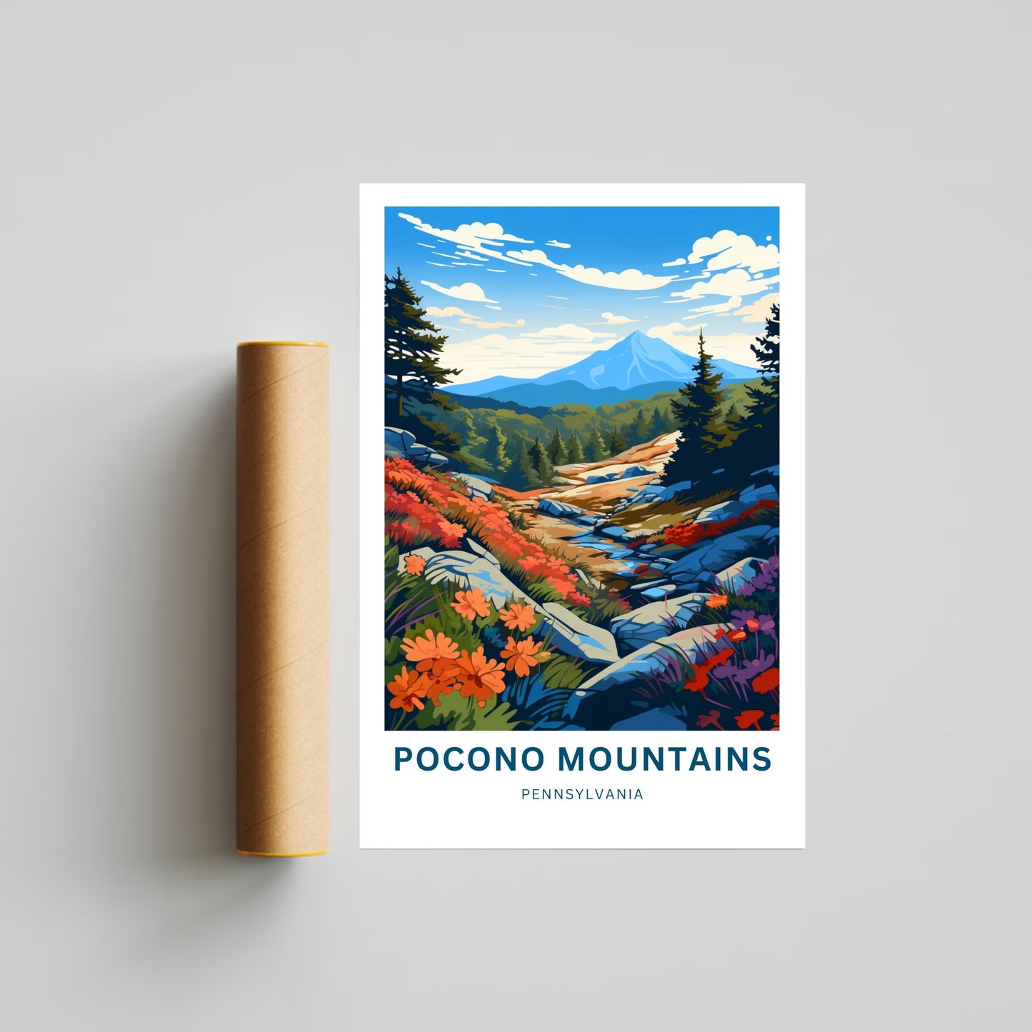 Pocono Mountains Travel Poster