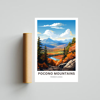 Pocono Mountains Travel Poster