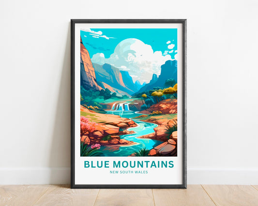 Blue Mountains Travel Poster