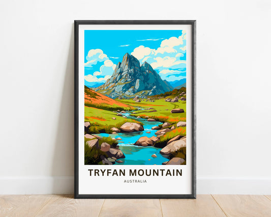 Tryfan Mountains Travel Poster