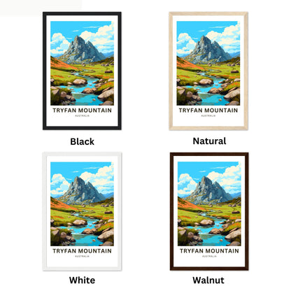 Tryfan Mountains Travel Poster