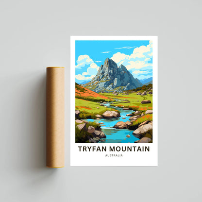 Tryfan Mountains Travel Poster