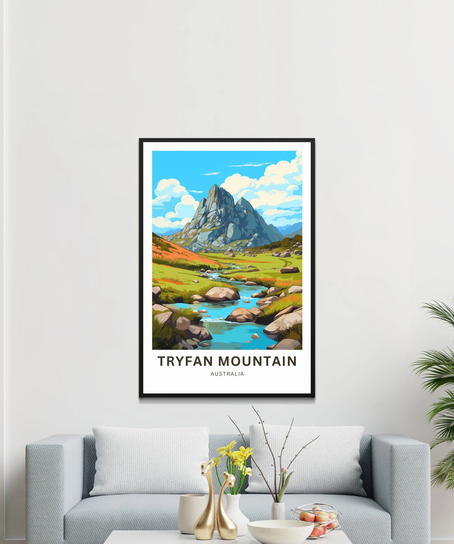 Tryfan Mountains Travel Poster