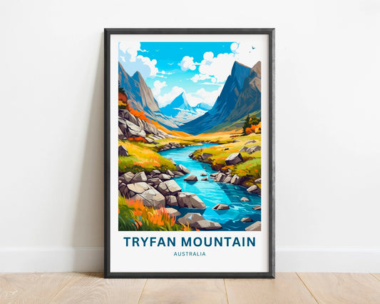 Tryfan Mountains Travel Poster