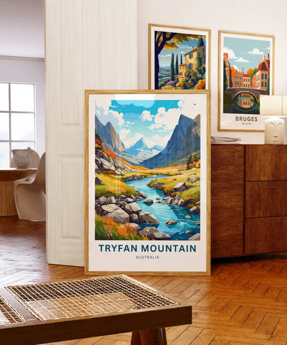 Tryfan Mountains Travel Poster