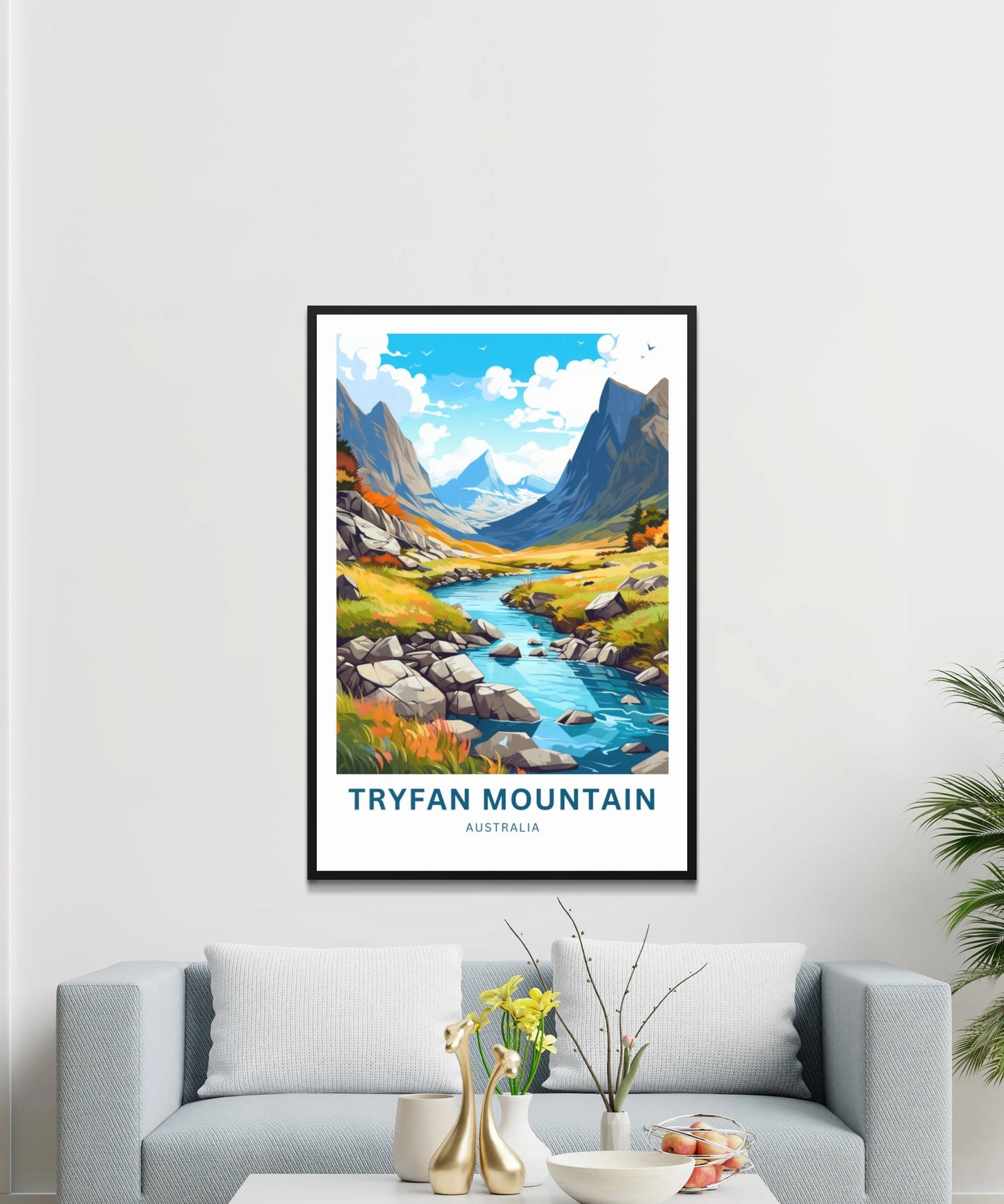 Tryfan Mountains Travel Poster