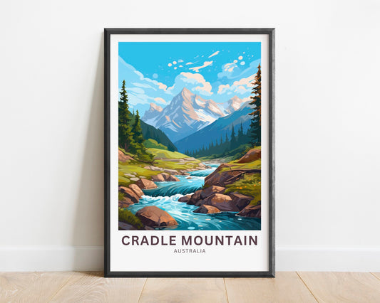Cradle Mountains Travel Poster
