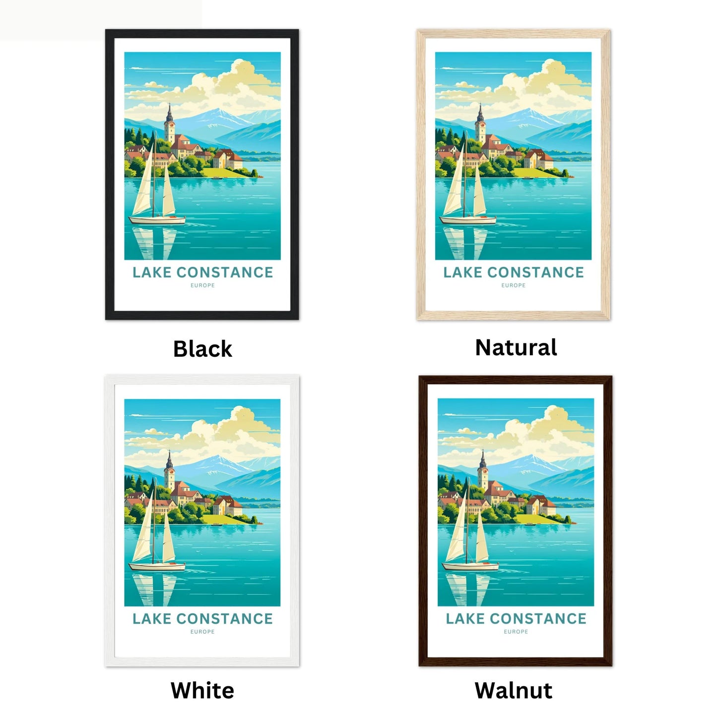 Lake Constance Travel Poster