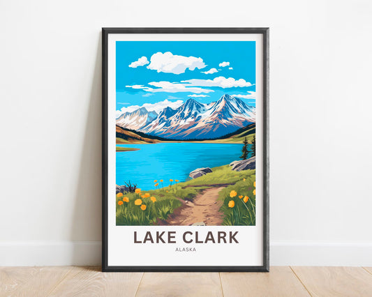 Lake Clark Travel Poster