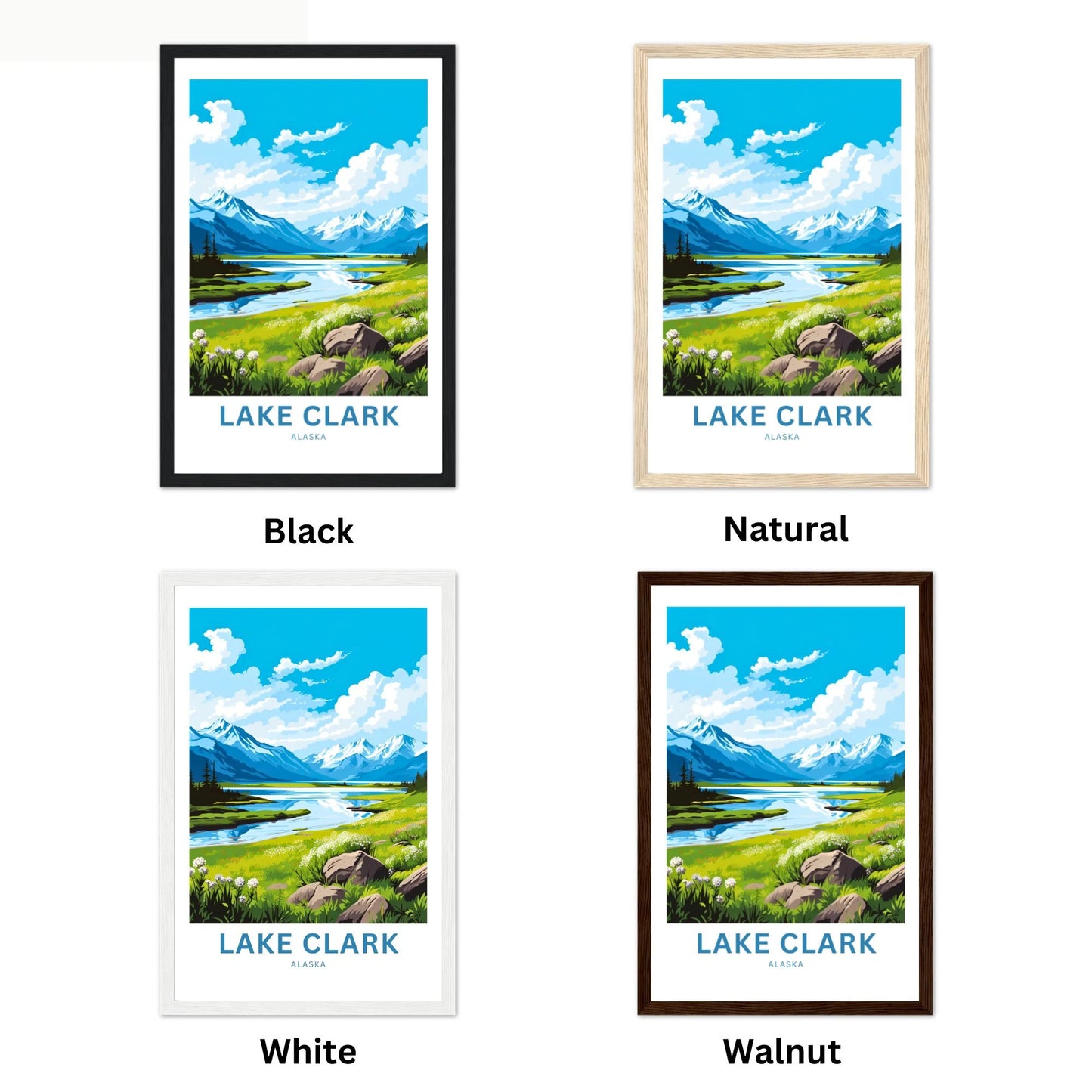 Lake Clark Travel Poster