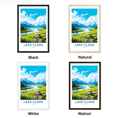 Lake Clark Travel Poster