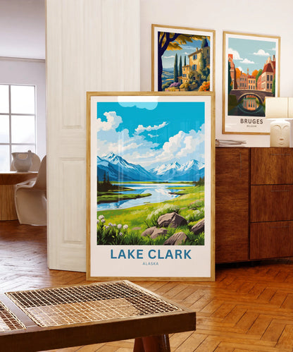 Lake Clark Travel Poster