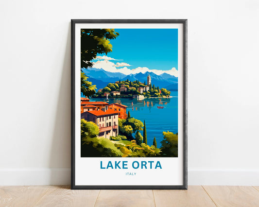 Lake Orta Travel Poster