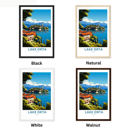 Lake Orta Travel Poster