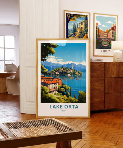 Lake Orta Travel Poster