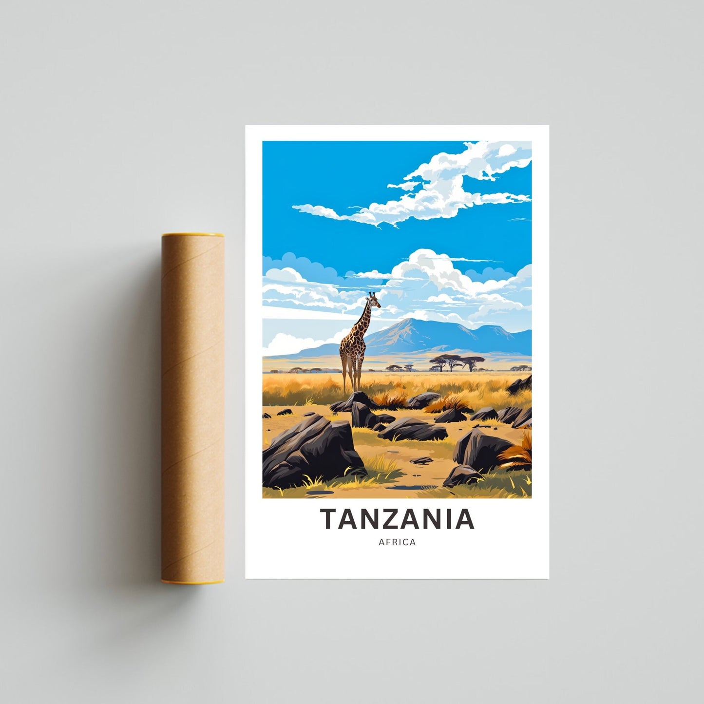 Tanzania Travel Poster