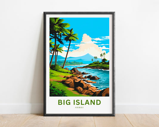 Big Island Travel Poster