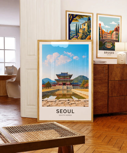 Seoul Travel Poster