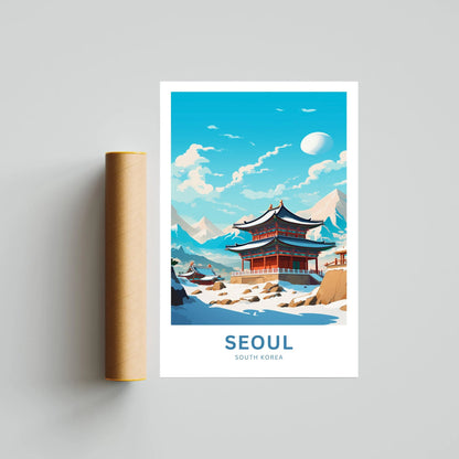 Seoul Travel Poster