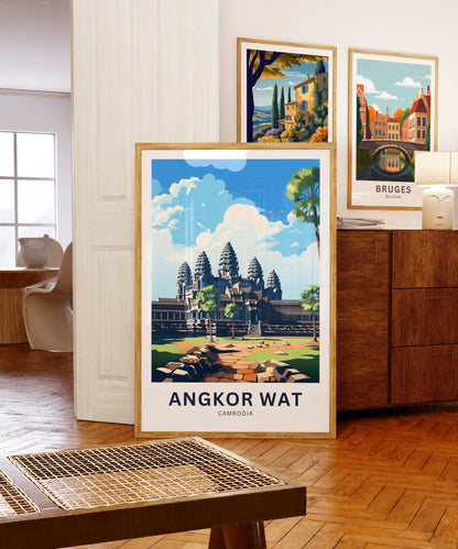 Angkor Wat Travel Poster