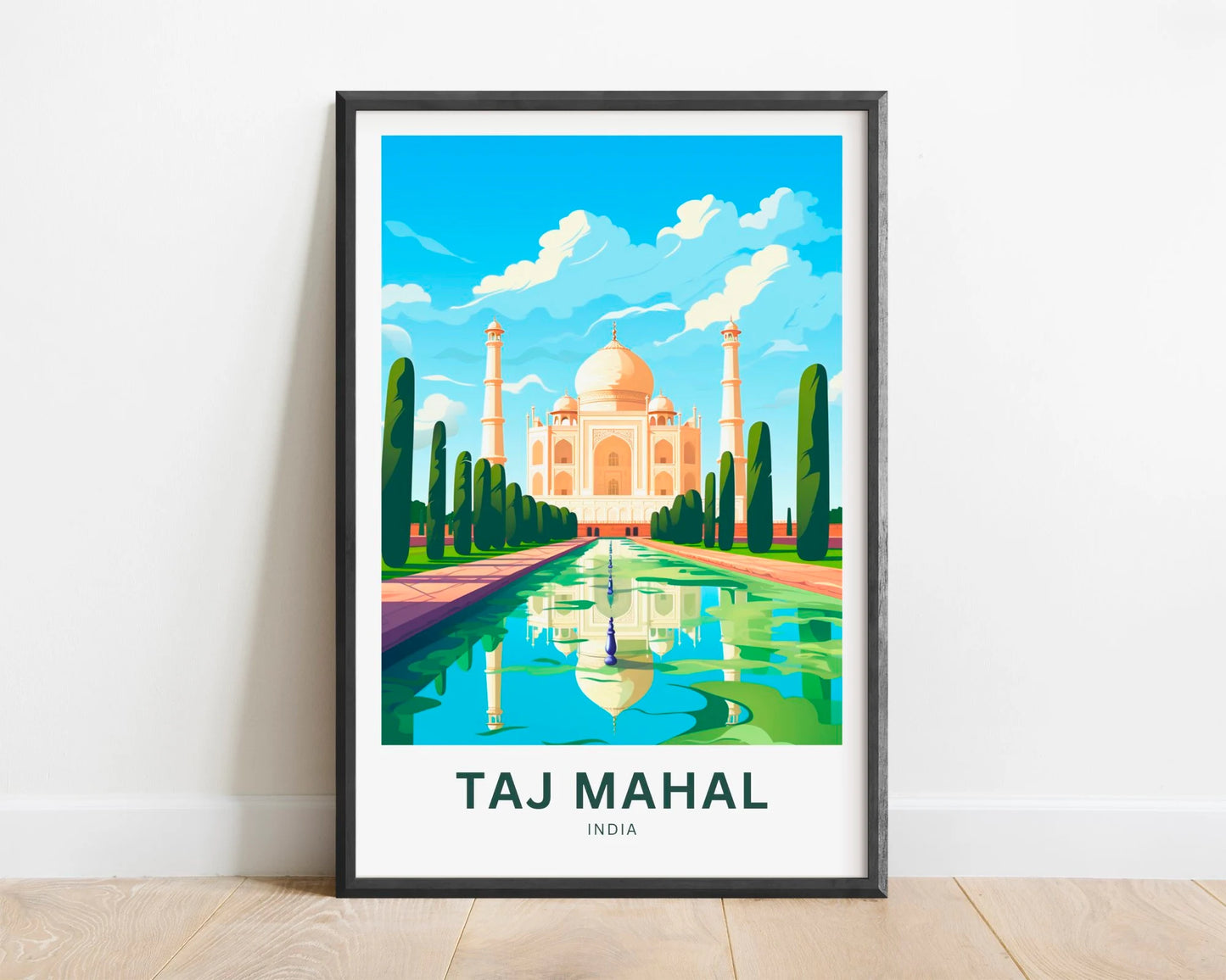 Taj Mahal Travel Poster