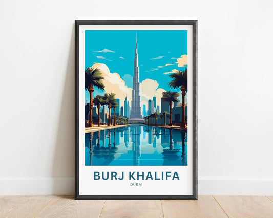 Burj Khalifa Travel Poster