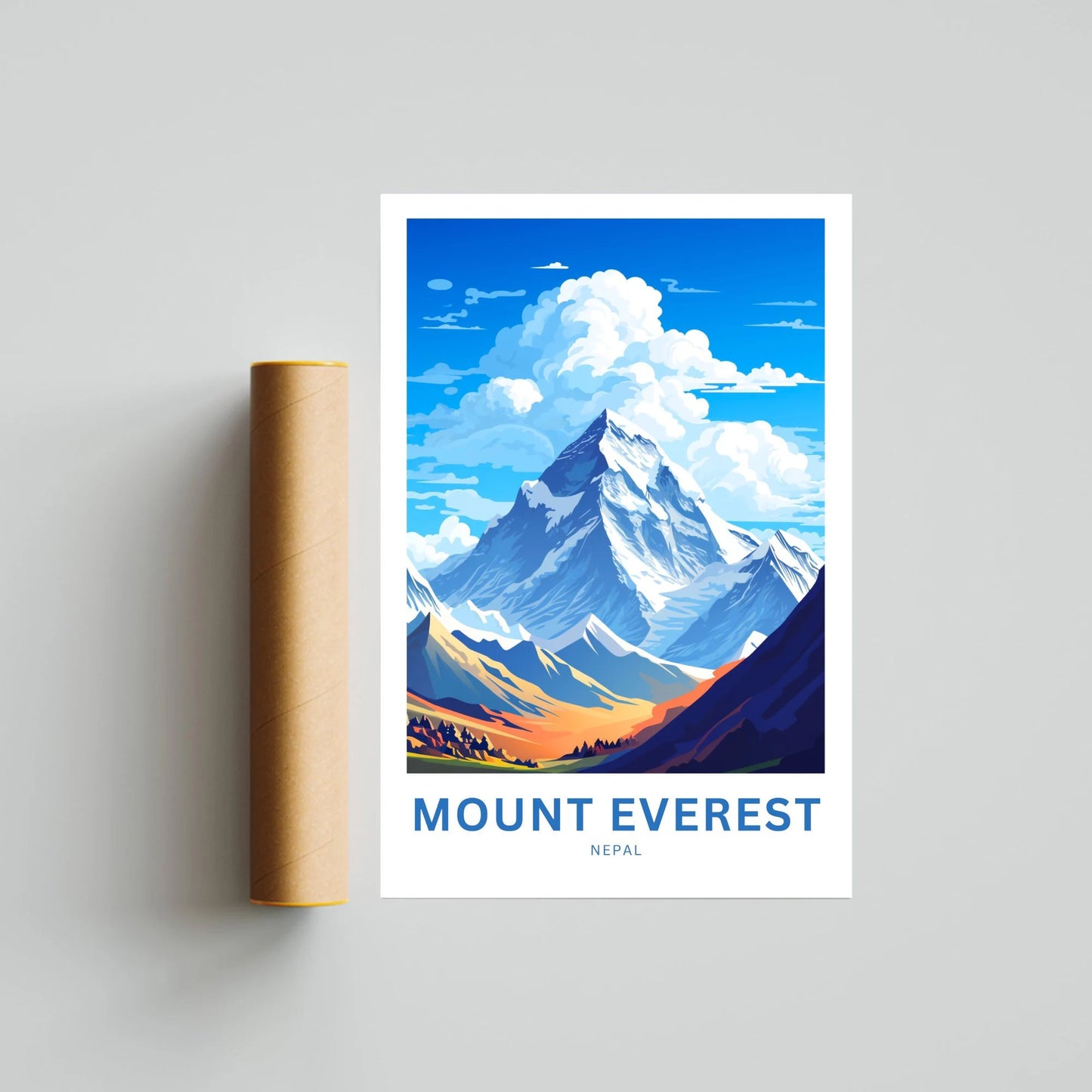 Mount Everest Travel Poster