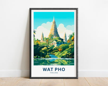 Wat Pho Travel Poster