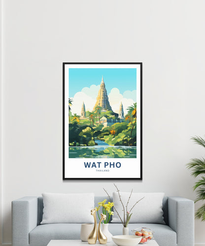 Wat Pho Travel Poster