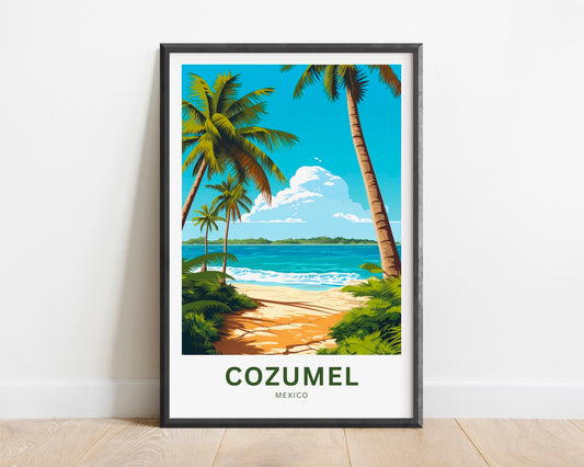 Cozumel Travel Poster