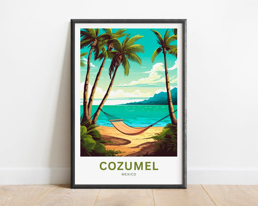 Cozumel Travel Poster