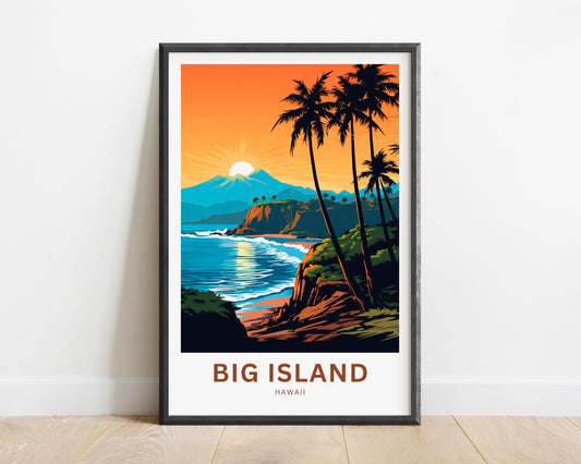 Big Island Travel Poster