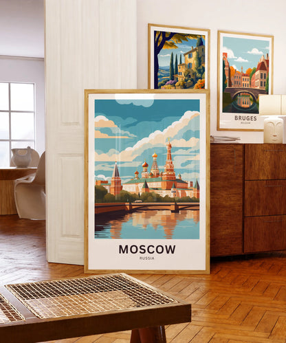 Moscow Travel Poster