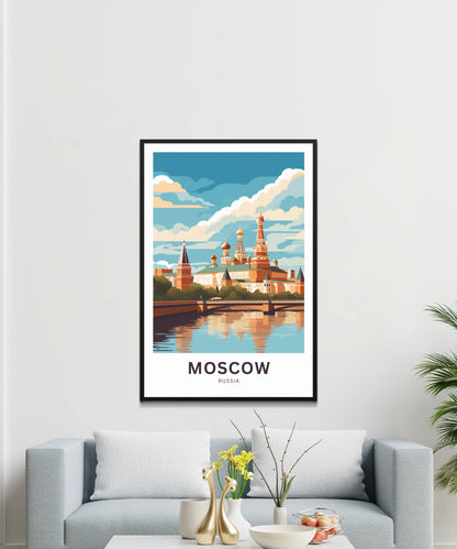 Moscow Travel Poster