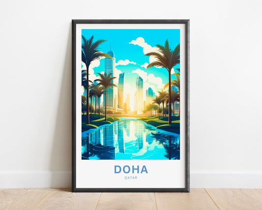 Doha Travel Poster